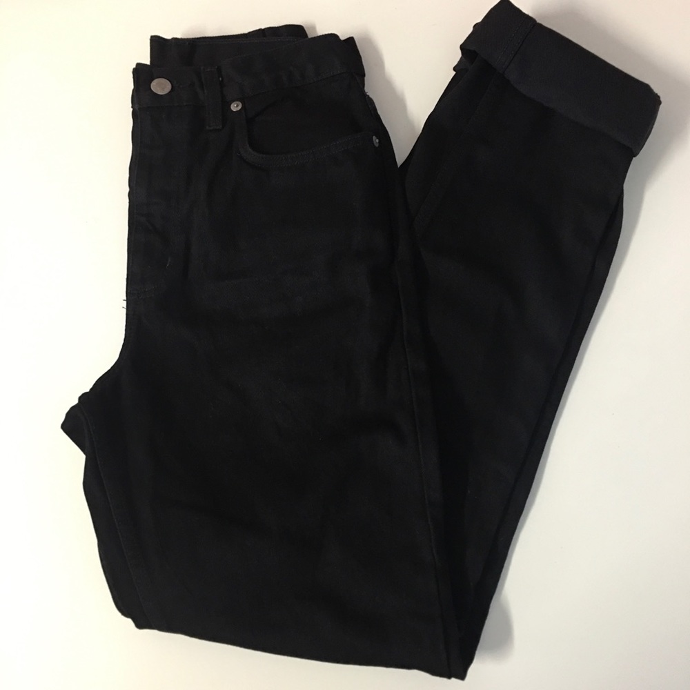 ‼️SOLD‼️Vintage Land’s End Black High Waisted Tapered Leg Jeans